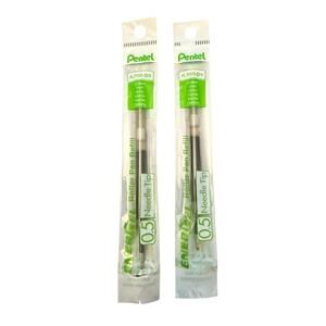 Pentel 2 Green EnerGel 0.5 Needle Tip Roller Pen Refill LRN5-D